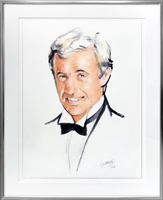 Portrait de Jean-Paul Belmondo encadré