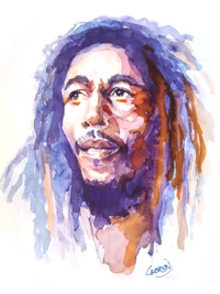 Portrait de Bob Marley