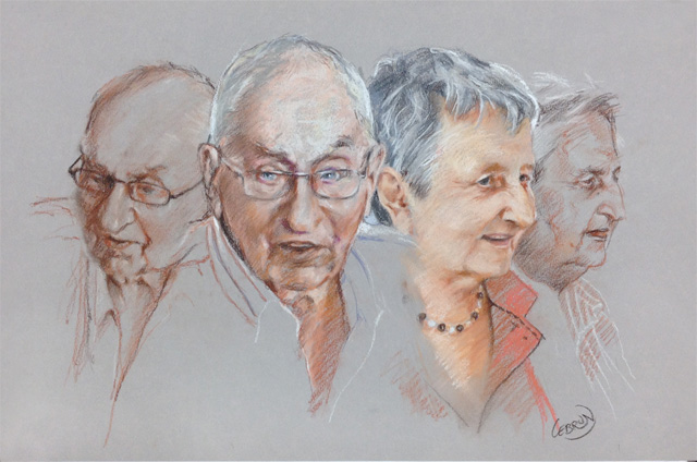 portraits au pastel