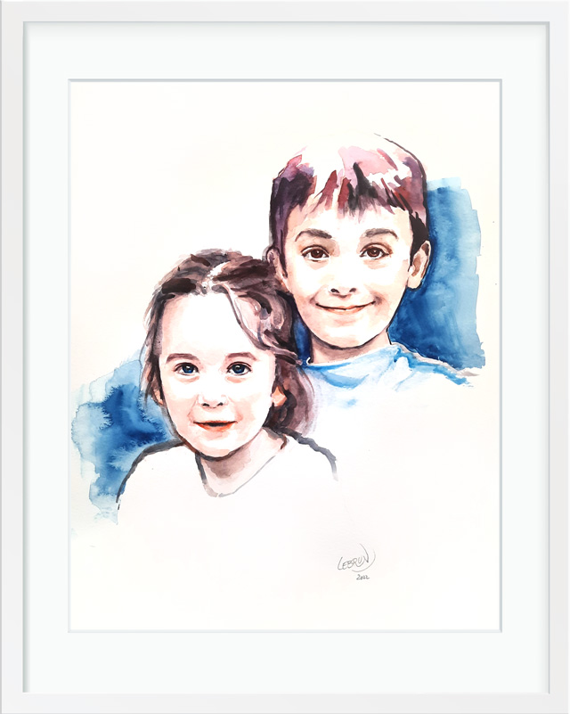 Aquarelle Marcus et Elena 