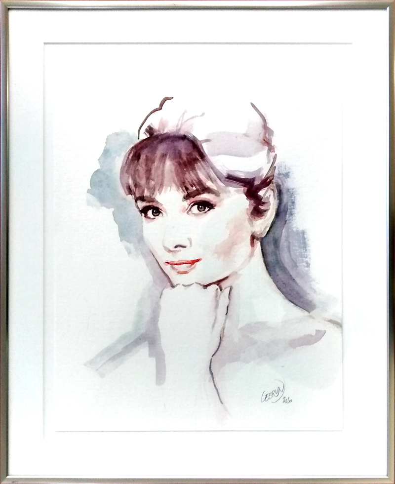 Aquarelle Hepburn