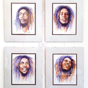 4 portraits de Bob Marley